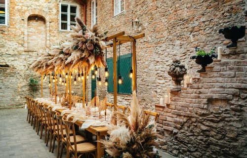 Svatební místo, venkovská svatba